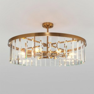 Bogate's люстра E14 8x60W 800х0х450 металл прозрач/латунь Eclipse 358/8 a057295