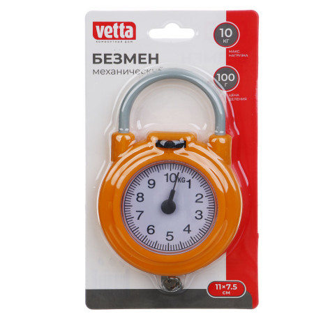 Безмен механический круглый тм VETTA, нагрузка до 10 кг, пластик