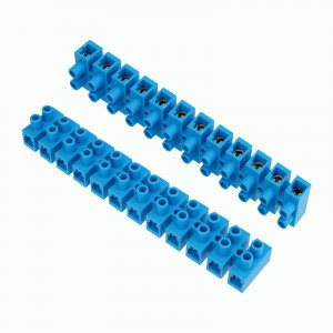 REXANT зажим винтовой ЗВИ-100 (KВ-40) 12пар, 25-40мм2, 100A, полипропилен, синий (10шт, цена за шт)