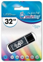 Флеш-диск (флэшка) USB 32Gb SmartBuy Glossy Black (SB32GBGS-K)