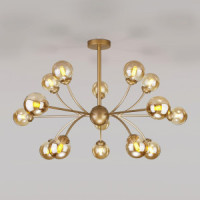 Eurosvet люстра 15x5W G9 960х960х590 мет янтарный/золотой Astro 30180 Умный дом a057464