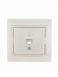 Lezard Мира роз. компьют. СУ 1 мест. перламутр (RJ45) (корпус PC) 701-3030-139