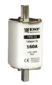 EKF Плавкая вставка ППН-33 160/100А габарит 00 fus-33 160/100
