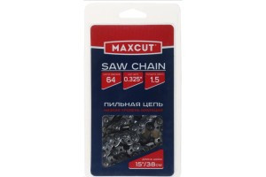 MAXCUT Цепь 21LV-64E, шаг цепи 0.325", ширина паза 1,5 мм, 64 звеньев, блистер, 086321064