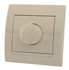 Lezard DERIY диммер, 16А 500 Вт с фильтром и предохранит крем.