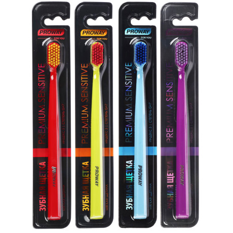 PROWAY Зубная щетка Premium Sensitive, мягкая, 1 шт.