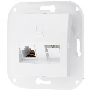 Bylectrica УЮТ мех. комп. роз. СУ RJ-45 кат 5е белый (РК18-013)