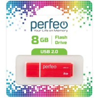 Флэш-диск USB 8GB Perfeo C01G2 Red
