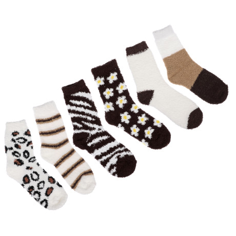 GALANTE Носки женские махровые р.23-25, 100% полиэстер, разноцветные