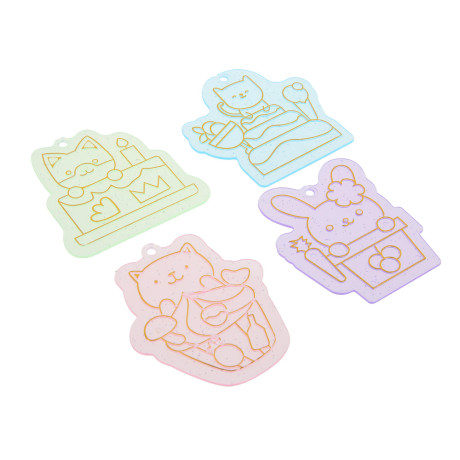 ХОББИХИТ Набор для творчества "Раскрась брелок" с браслетом, 21х15х3,85см, 3 дизайна