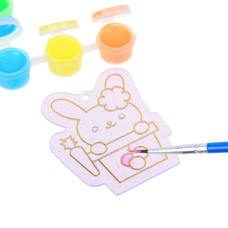 ХОББИХИТ Набор для творчества "Раскрась брелок" с браслетом, 21х15х3,85см, 3 дизайна