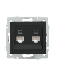 Lezard RAIN мех. роз. СУ 2 мест. комп. черный бархат 703-4288-141