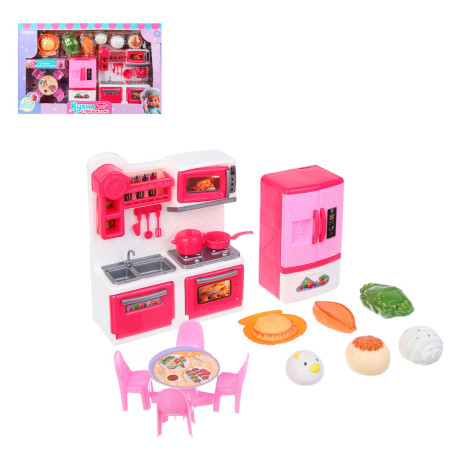 ИГРОЛЕНД Игровой набор Кухня с продуктами, PP, ABS, 41х7,3х23,6 см