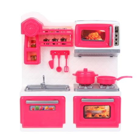 ИГРОЛЕНД Игровой набор Кухня с продуктами, PP, ABS, 41х7,3х23,6 см