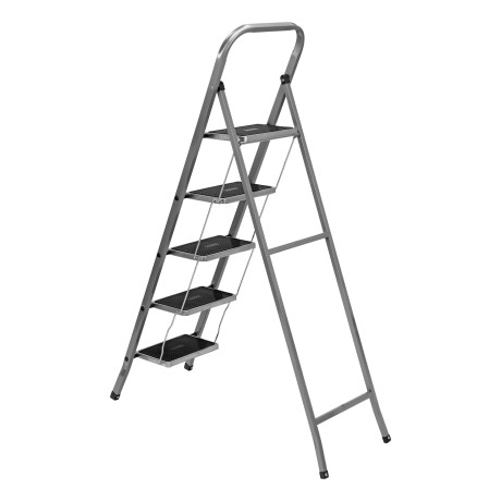 Стремянка 5 ступени, с полимерными ковриками, Сибртех