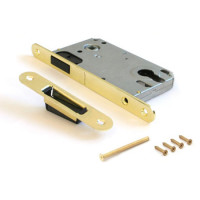 Замок врез МАГНИТНЫЙ 5300-M-G (золото) Apecs (межос -85мм)  \40