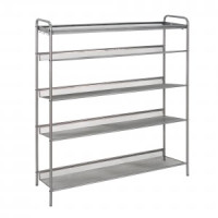 Подставка д/обуви (пвл) Женева35 (5 полок) 87*27*106см (БЕЛЫЙ) ПДОЖ35Б под заказ ЗМИ