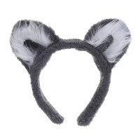 СНОУ БУМ Ободок &quot;Кошачьи ушки&quot;, диаметр 10см, пластик, полиэстер