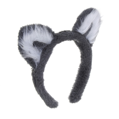 СНОУ БУМ Ободок "Кошачьи ушки", диаметр 10см, пластик, полиэстер