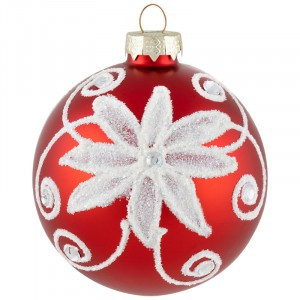 Шар "Цветочек аленький" SYBLQA-0523032, 8см (кратность16шт!)(цена за 1шт) Волшебная страна