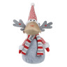 СНОУ БУМ Фигура декоративная "Лось" 39 см, полиэстер, красный, серый