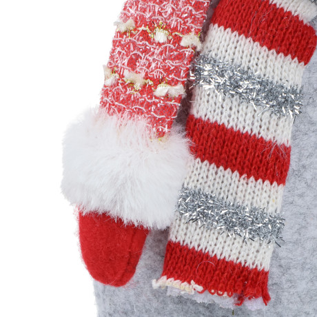 СНОУ БУМ Фигура декоративная "Лось" 39 см, полиэстер, красный, серый