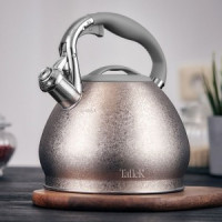 Чайник метал. со свистком Crystal 3л ручка нейлон софт-тач нерж сталь TR-11353 TalleR