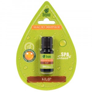 Масло эфирное 10мл Кедр, блистер в форме капли, 32209 Банные штучки