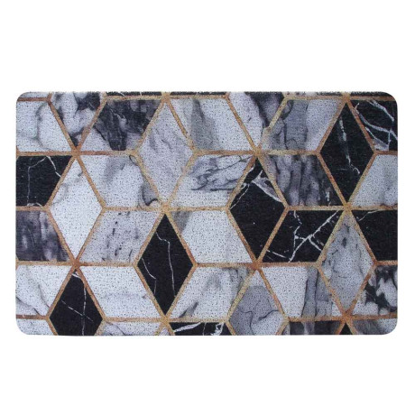 Коврик придверный тм VETTA Print, ПВХ, 44х74 см, 3 дизайна, резиновая подложка