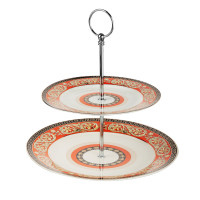 Рыжий Ваза для фруктов 2-х ярусная, 20см, 26,5см, фарфор, подарочная упаковка