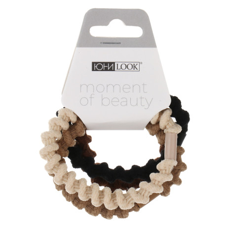 ЮНИLOOK Резинки для волос 4шт, d5,5см, полиэстер, ACS25-16