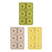 VETTA Форма силиконовая 6 ячеек, 27x16,5x3см &quot;Пончики&quot;, 3 цвета