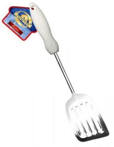 Лопатка "Порто" хром/пластик белый AN50-23 Мультидом