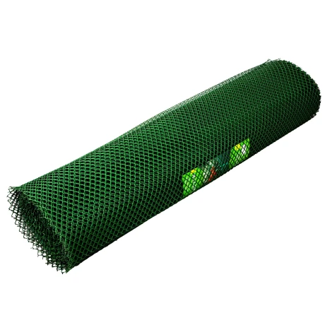 Решетка заборная в рулоне, 1.6 х 25 м, ячейка 22 х 22 мм, пластиковая, зеленая,