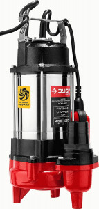 Насос ЗУБР фекальный погружной, 450 Вт, 250 л/мин, напор 12 м, чугунный корпус,с поплавком