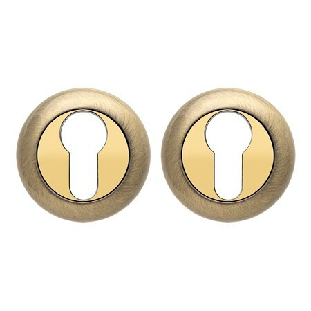 Накладка под цилиндр DP-C-14-AB (Бронза) Круглая CODE DECO  (1пара)  \10 (200)