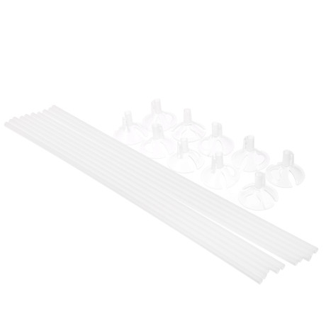 Комплект Палочка+Розетка Белые, 10шт