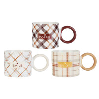 MILLIMI Эмоции Кружка 340мл, фарфор, 3 дизайна