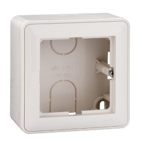 Systeme Electric W59 кор.-переходник с рамкой ОУ 1 мест. бел. КП-152-18 (10!)