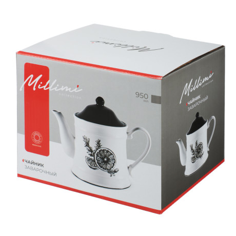 MILLIMI Китчен Чайник заварочный, 950мл, керамика