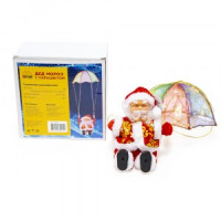 Фигура новогодняя B52 &quot;ДЕД МОРОЗ С ПАРАШЮТОМ&quot;, механическая, 180x100x130мм, ААx2шт (не в комп), 3V