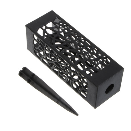 Вазон ритуальный с колышком тм INBLOOM, 6х28 см, пластик