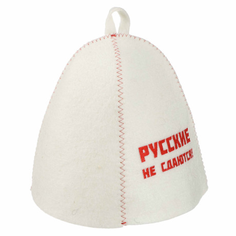 Шапка банная с вышивкой 3 диз. Амонд в асс., войлок серый/белый