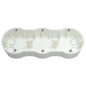 Bylectrica кор. уст. 3-х мест. с винтами для твердых стен СУ 219х77х35мм, гроднамид, К-221 исп.1