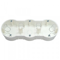 Bylectrica кор. уст. 3-х мест. с винтами для твердых стен СУ 219х77х35мм, гроднамид, К-221 исп.1