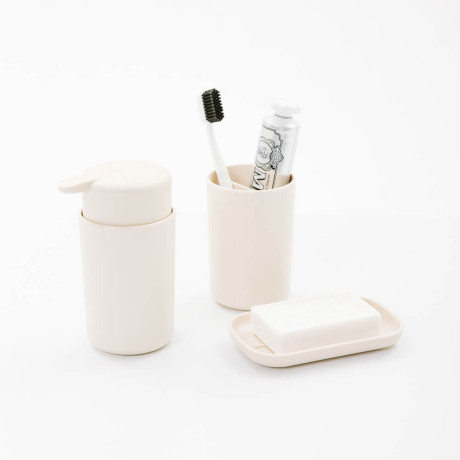 Стакан для зубных щеток Flux, 250мл, белый, 7,5х7,5х11см