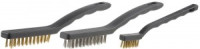Набор STAYER Щетки &quot;MASTER&quot; стальные с пластмассовой ручкой, 3шт