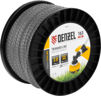 Леска для триммера двухкомпонентная витой квадрат, 3,0мм х 163м, на DIN катушке EXTRA CORD Denzel