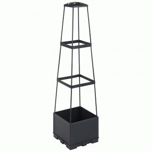 Горшок напольный для вьющихся растений 15л, 28х28х114см, пластик 109152 Park