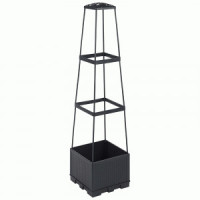 Горшок напольный для вьющихся растений 15л, 28х28х114см, пластик 109152 Park